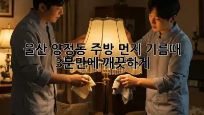 울산 양정동 주방 먼지, 기름때? 3분만에 깨끗하게! ✨