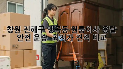 창원 진해구 앵곡동 원룸이사 용달 안전 운송 & 최저가 견적 비교! ✨